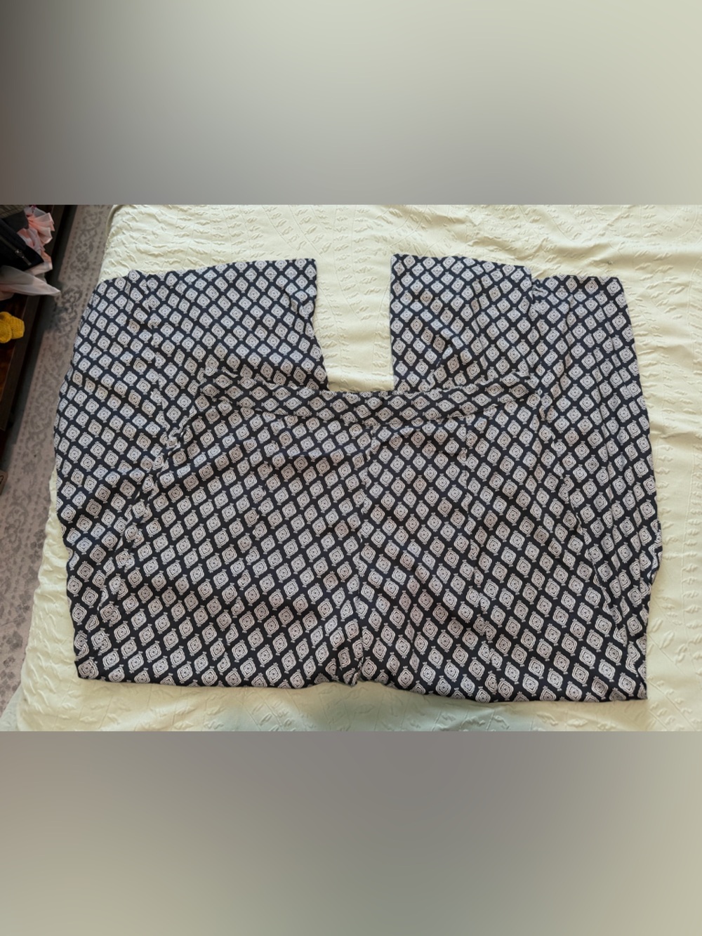 Anthropologie Saturday Sunday Wide Leg Printed Pull-on Lounge Pants Size L
